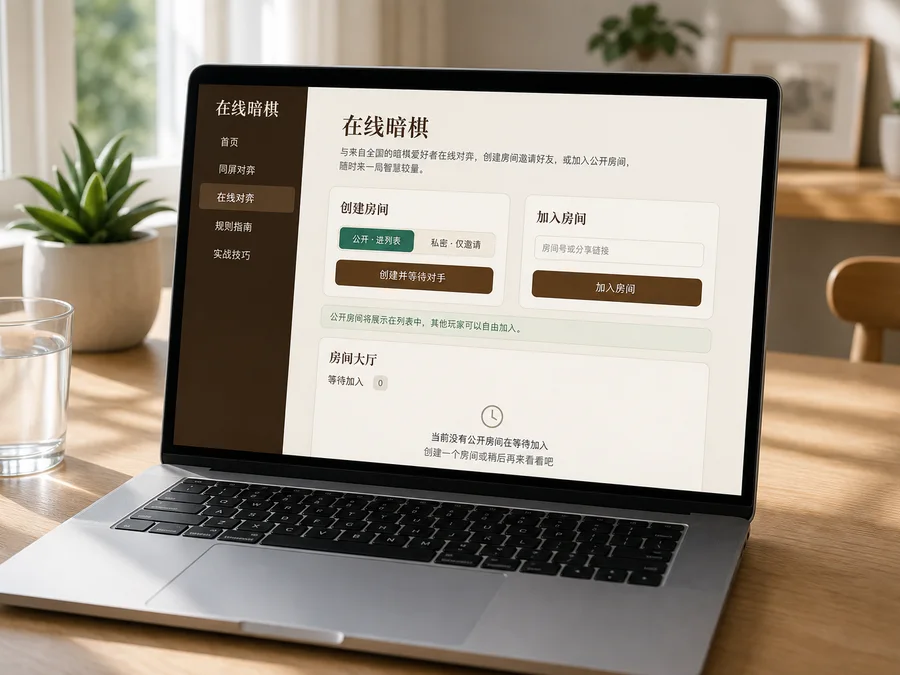 Player seats and spectator status in an online Banqi room